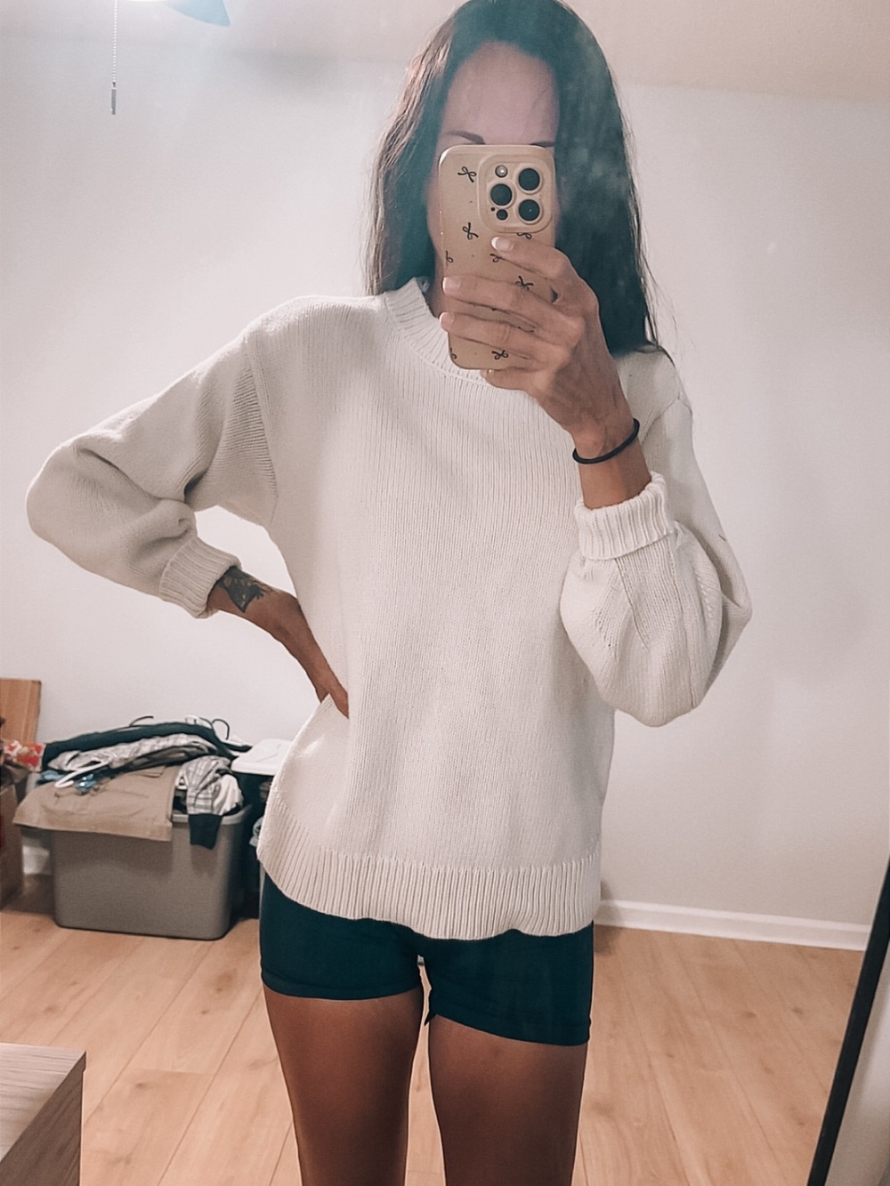 off-white chunky sweater